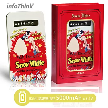 InfoThink 迪士尼公主懷舊收藏行動電源(白雪公主)5000mAh(白雪公主)