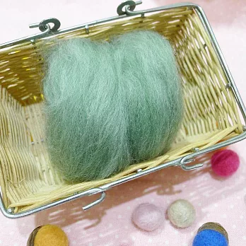 美麗諾羊毛-MK6綠色50g【超柔細】