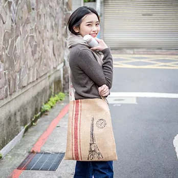 【KK Jute Bag 潮麻包】自由萬歲-斜背包