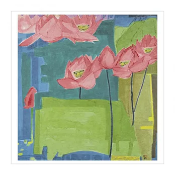 荷花 白丰中 北美典藏明信片