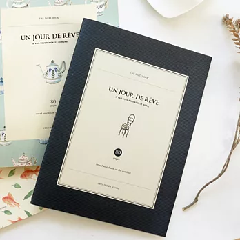 春時風光線裝橫線筆記本L-古董椅