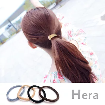 【Hera】赫拉 純色高彈力短絨毛髮圈/髮束-四入組四入組