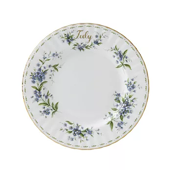 Royal Albert 誕生月份之花 七月飛燕草16cm盤