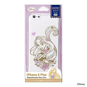 iJacket iPhone 6 Plus Disney 5.5吋 迪士尼 長髮公主 Love 金箔 硬式保護殼透明