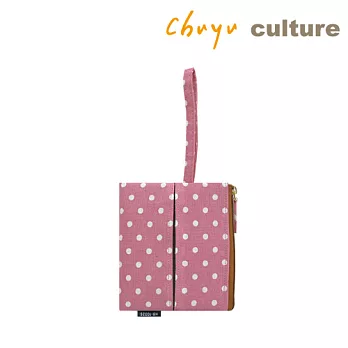 珠友 花布戀 棉棉 面紙收納包/收納袋A粉-點點