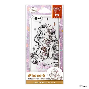 iJacket iPhone 6 Disney 4.7吋 迪士尼 長髮公主 金箔透明 硬式保護殼透明