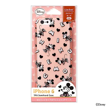 iJacket iPhone 6 Disney 4.7吋 迪士尼 米妮星鑽 字母款 軟質保護殼米妮粉