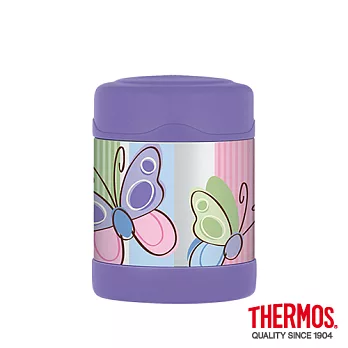 【THERMOS 膳魔師】蝴蝶篇 不鏽鋼真空食物罐 0.3L(F3002BF6)BF6 (蝴蝶篇)