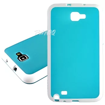HOCAR Samsung Galaxy Note2 /N7100 雙色果漾 冰沙保護殼湖水藍