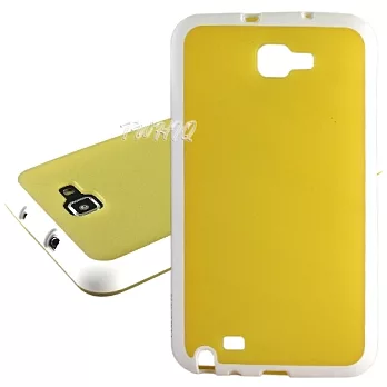 HOCAR Samsung Galaxy Note2 /N7100 雙色果漾 冰沙保護殼暖暖黃