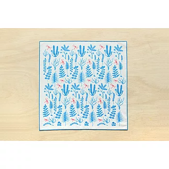 包布巾-野花草與蜜蜂-綠