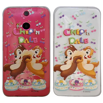 Aztec 迪士尼 HTC Butterfly 2 手機保護殼 透明矽膠套跳舞花栗鼠