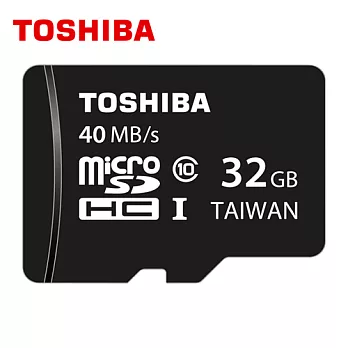 TOSHIBA 32GB microSDHC UHS-I C10 40M/s 記憶卡