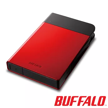 BUFFALO PZF系列2.5吋1TB USB3.0 耐衝擊軍規隨身硬碟(日本製)紅