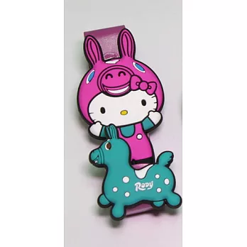 Hello Kitty+Rody 金屬便利掛粉紅色款