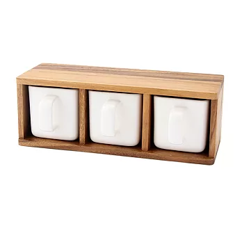 Afternoon Tea自然風陶盒收納櫃 3格