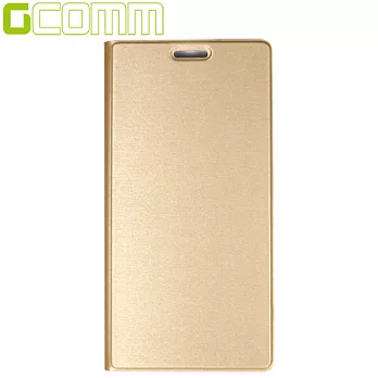 GCOMM Galaxy S6 5.1＂Metalic Texture 金屬質感拉絲紋超纖皮套香檳金