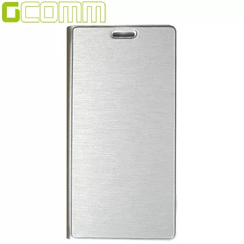 GCOMM Galaxy S6 5.1＂Metalic Texture 金屬質感拉絲紋超纖皮套科技銀
