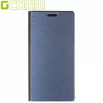 GCOMM Galaxy S6 5.1＂Metalic Texture 金屬質感拉絲紋超纖皮套優雅藍