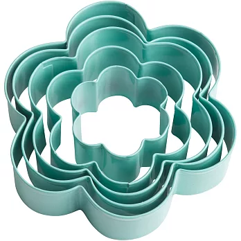 《TRUDEAU》花朵餅乾壓模5件(綠)