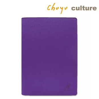 珠友 A5/25K 6孔手帳/萬用手冊/筆記本C水波紋-紫