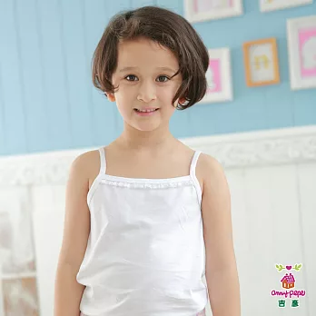【anny pepe】女童美國精梳棉吊帶背心90白