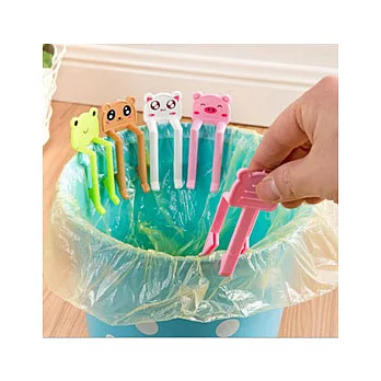 卡通垃圾桶防滑固定夾子(4組入)