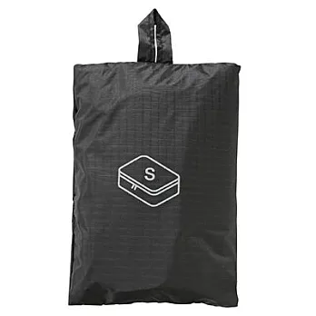 [MUJI 無印良品]滑翔傘布旅行分類可折收納袋/小.黑
