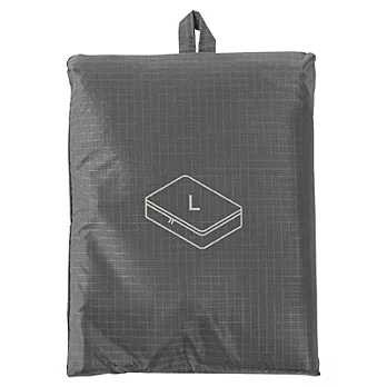[MUJI 無印良品]滑翔傘布旅行分類可折收納袋/大.灰