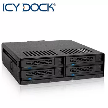 ICY DOCK 2.5吋SAS/SATA/HDD 4bay硬碟抽取盒-MB324SP-B