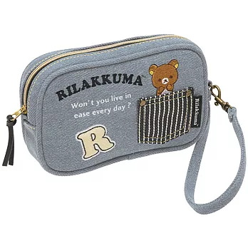 San-X 懶熊可愛丹寧系列牛仔手機收納包