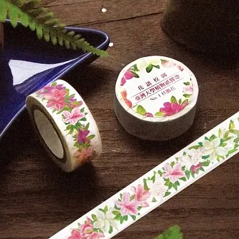 【臺大出版中心 NTU PRESS】花語校園:臺灣大學植物紙膠帶No.1-杜鵑花