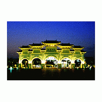 3D台灣名勝明信片-中正紀念堂〈自由廣場〉