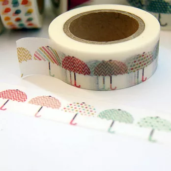 TROMSO簡單生活紙膠帶-彩色雨傘