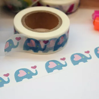 TROMSO簡單生活紙膠帶-愛心大象
