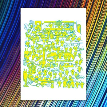 《hahahana》設計明信片|KTV歡樂兔