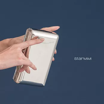 【StarMIMI】金屬光面手拿包*FREE銀色