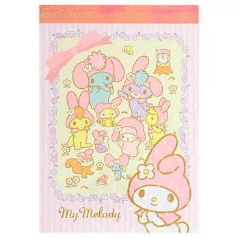《Sanrio》美樂蒂40週年紀念文具-迷你便條本(驚喜派對)