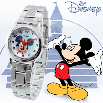 Disney經典可愛卡通人物鐵帶錶/兒童錶(米奇)