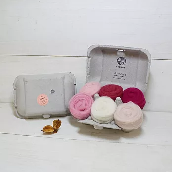 羊毛氈手創館【口味雞蛋盒】Peach 蜜桃 (贈工具)