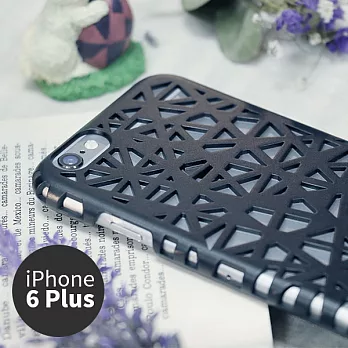 iPhone 6 Plus 手機殼 5.5吋【Nest 巢流藝品 - 燕尾純黑】- WaKase