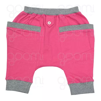 Goomi 初夏新裝,口碑熱賣【Baby口袋飛鼠褲】~0-6M桃紅+麻花灰