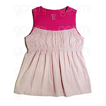 GOOMI台灣第一文創童裝【無袖條紋洋裝】~1-2Y桃粉條