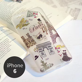 iPhone 6 手機殼 4.7吋【Voyage 城事 - 巴黎 Paris - 霧透軟殼】- WaKase巴黎 Paris