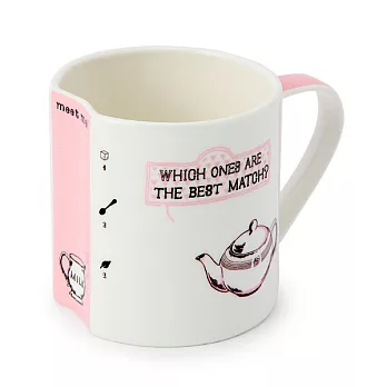 Afternoon Tea 遇見幸福馬克杯440ML粉紅色