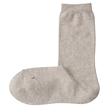 [MUJI 無印良品]女棉混左右辨識直角襪米色23~25cm