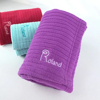 Roland 極輕量蓄熱保暖中空毯/居家毯(小)葡萄紫