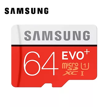 SAMSUNG三星 64GB【EVO Plus】80Ms microSDXC 高速記憶卡