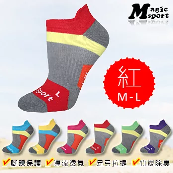 Magic美肌刻-運動機能襪JG-382M紅M-L