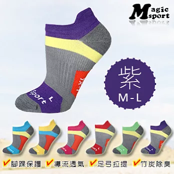 Magic美肌刻-運動機能襪JG-382M紫M-L
